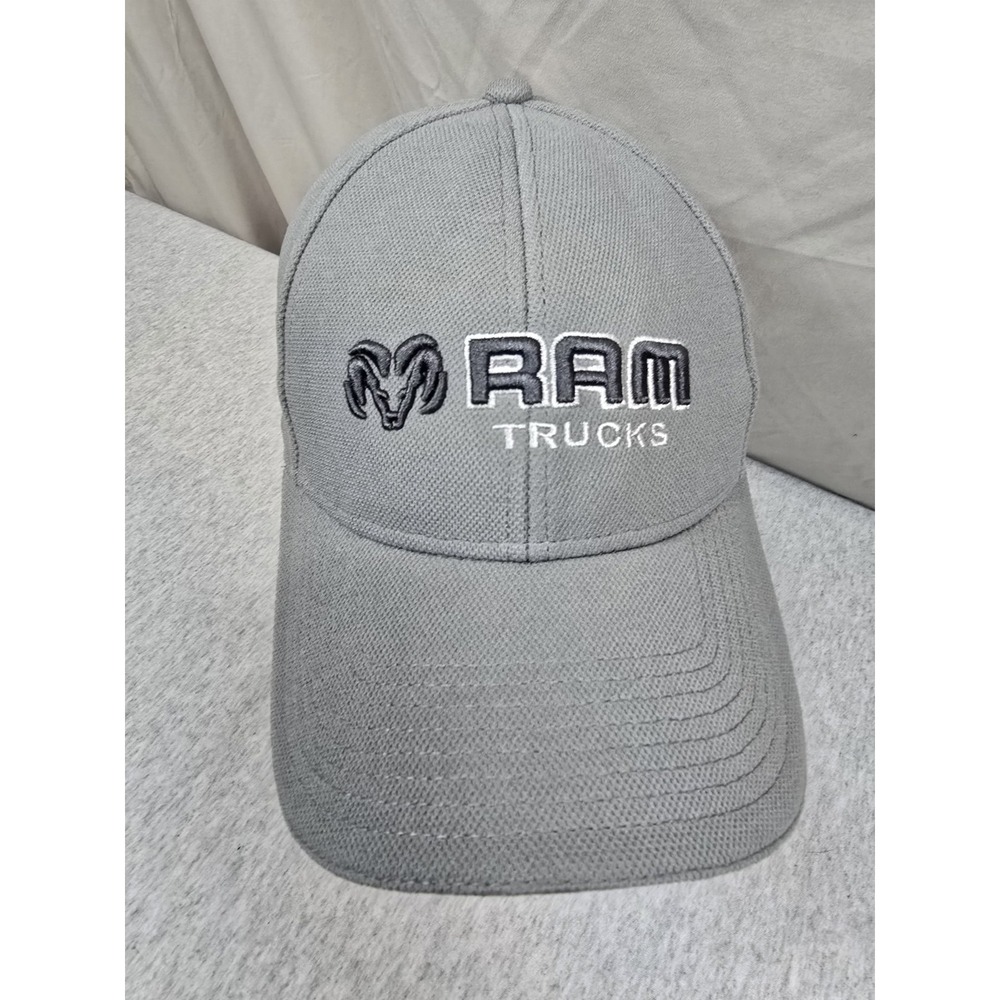 Dodge Ram Gray Truck Hat Fitted Quick Cool & Dry - Picture 2 of 5